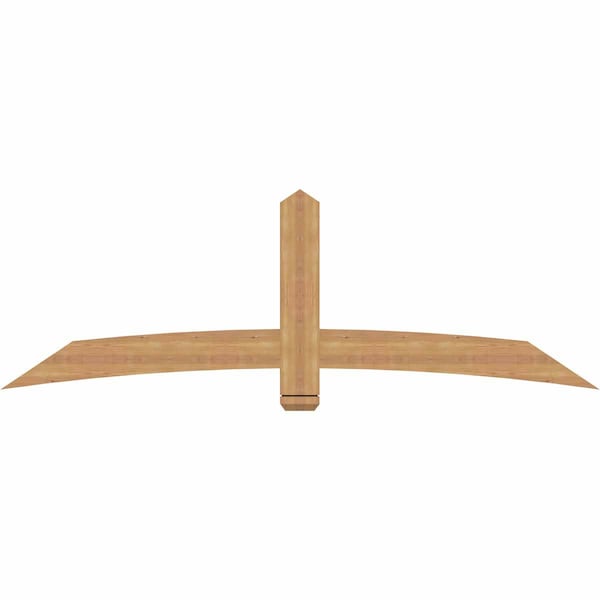 Ekena Millwork Bellingham Timber Gable Bracket, Western Red Cedar, 84"W x 28"H x 1 1/2"D x 5 1/2"F, 8/12 Pitch GBW084X28X0206BEL00SWR - main